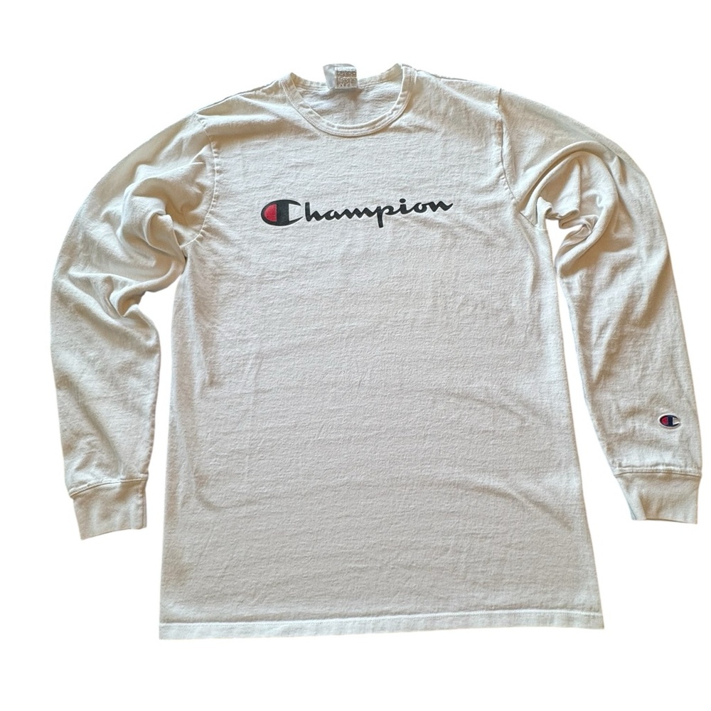 Champion youth white Long Sleeve Shirt